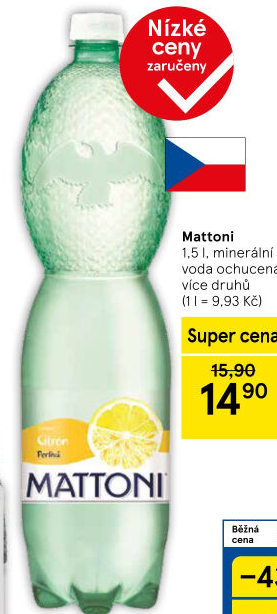 Ochucená voda Mattoni
