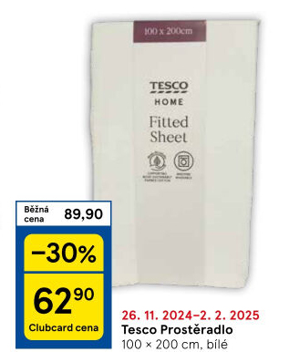 Prostěradlo Tesco