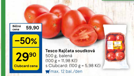 Rajčata soudková Tesco