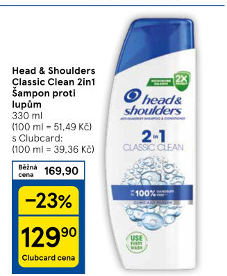 Šampon a balzám na vlasy 2v1 proti lupům Head&amp