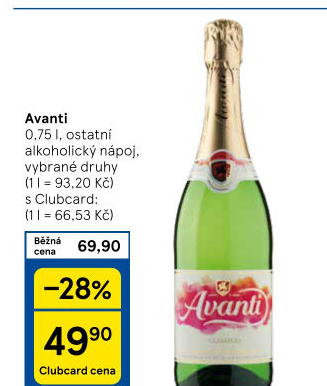 Šumivé nápoje Avanti