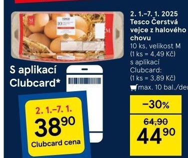 Vejce M Tesco