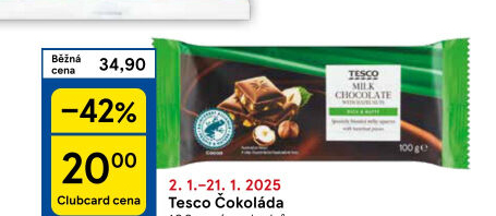 Čokoláda Tesco