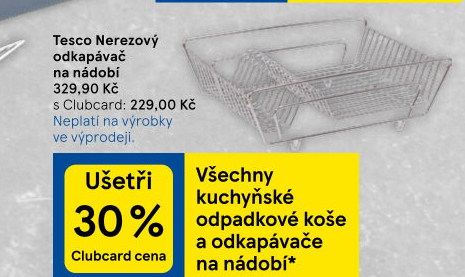 Odkapávač na nádobí Tesco