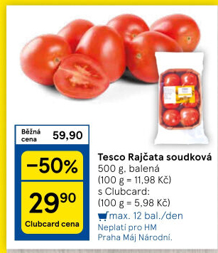 Rajčata soudková Tesco
