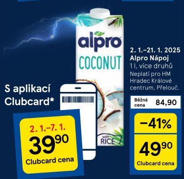 Rostlinné nápoje Alpro