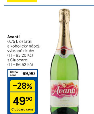 Šumivé nápoje Avanti