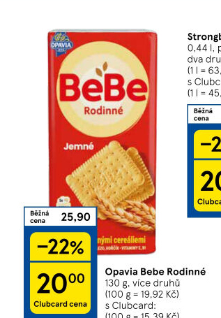 Sušenky Rodinné BeBe Opavia