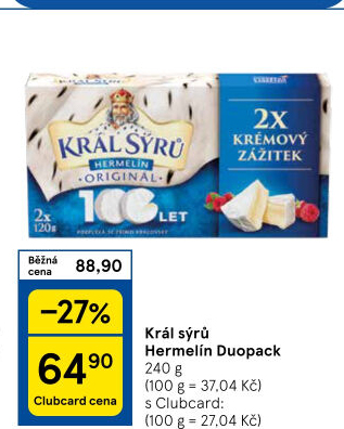 Sýr Hermelín Král sýrů