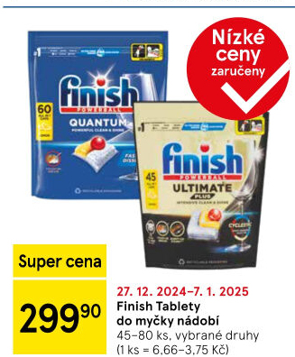 Tablety do myčky Finish