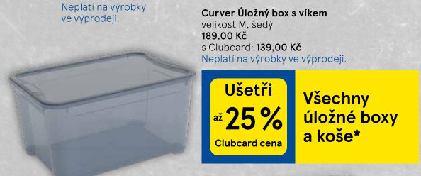 Úložný box s víkem Curver