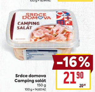 Camping salát Srdce Domova