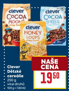 Cereálie dětské Clever