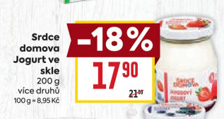 Jogurt ve skle Srdce Domova