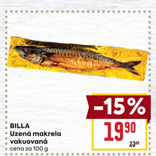 Makrela uzená Billa