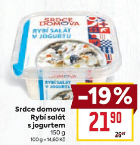 Rybí salát v jogurtu Srdce Domova