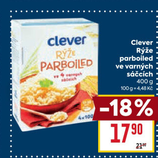 Rýže parboiled Clever