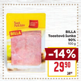 Šunka toastová Billa