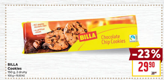 Sušenky Cookies Billa