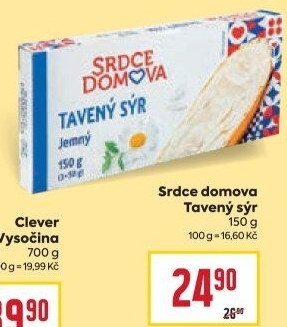 Tavený sýr Srdce Domova