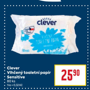 Toaletní papír vlhčený Clever