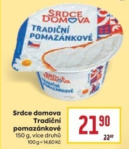 Tradiční pomazánkové Srdce Domova