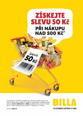 akční leták BILLA 2.1.2025-7.1.2025