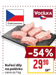 Kuřecí díly na polévku Vocílka