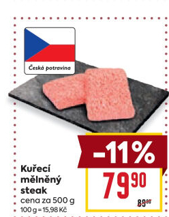 Kuřecí steak mletý