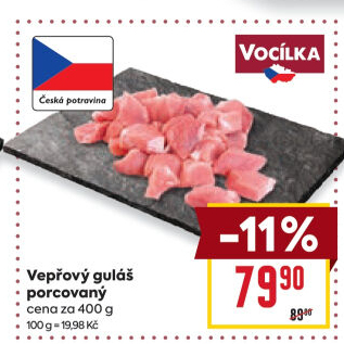 Maso na guláš vepřové Vocílka