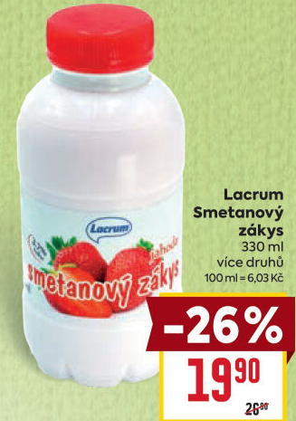 Nápoj zákys ochucený Lacrum