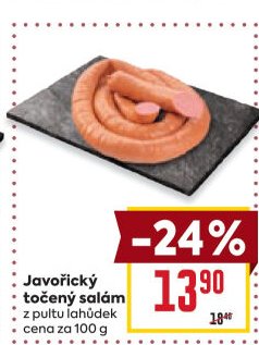 Salám javořický točený