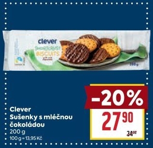 Sušenky s čokoládou Clever