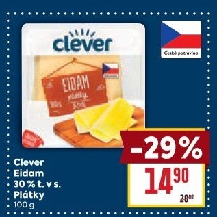 Sýr Eidam 30% Clever
