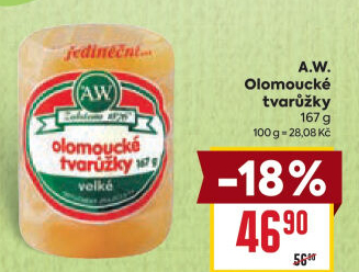 Sýr tvarůžky olomoucké A.W.