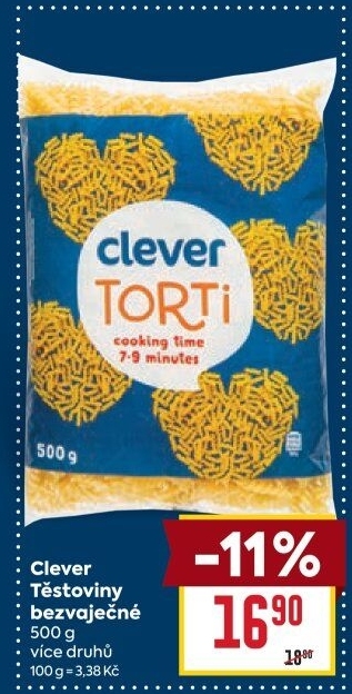 Těstoviny bezvaječné Clever