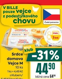 Vejce z podestýlky M Srdce Domova