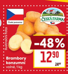 Brambory konzumní Česká farma
