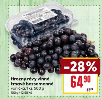 Hrozny tmavé bezsemenné