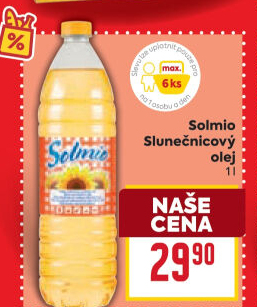 Slunečnicový olej Solmio