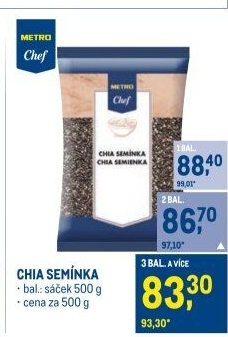 Chia semínka Metro Chef