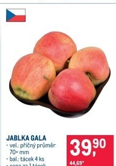 Jablka červená Gala