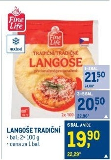 Langoše mražené Fine Life