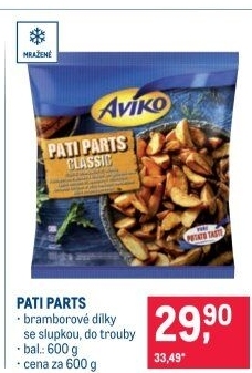 Pati Parts mražené Aviko