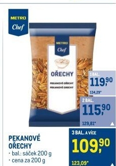 Pekanové ořechy Metro Chef