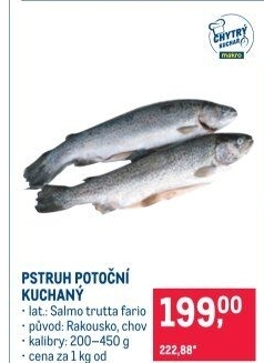 Pstruh obecný potoční kuchaný