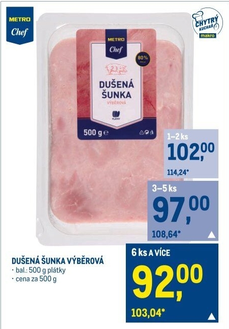 Šunka dušená výběrová Metro Chef