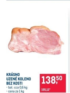 Uzené koleno bez kosti Krásno