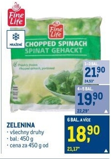 Zelenina mražená Fine Life