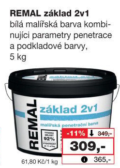 Barva penetrační 2v1 Základ Remal